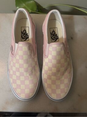 Vans Classic Slip-On Checkerboard Pink Cream